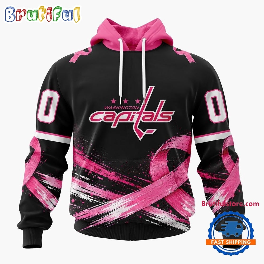 NHL Washington Capitals 2026 Hockey Pink Fights Breast Cancer Design Hoodie, TShirt, Sweatshirt
