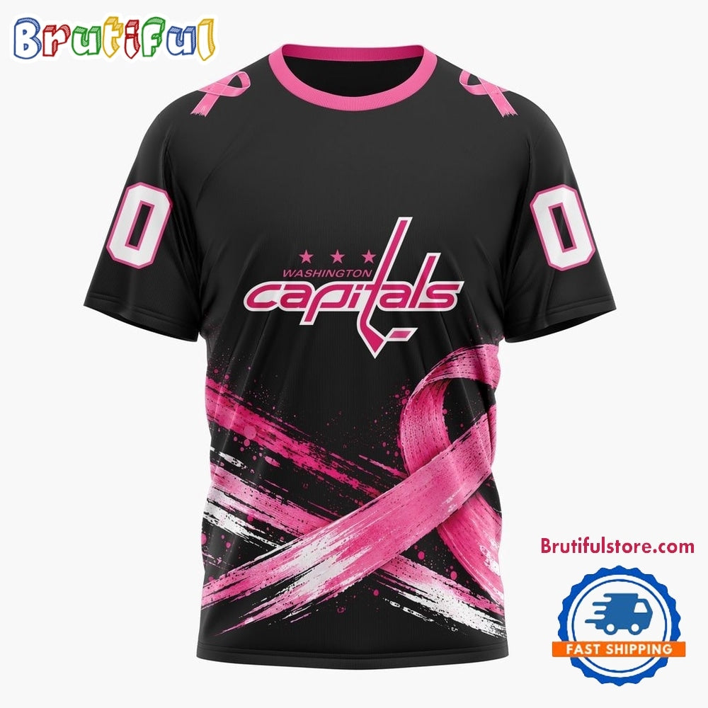 NHL Washington Capitals 2026 Hockey Pink Fights Breast Cancer Design Hoodie, TShirt, Sweatshirt