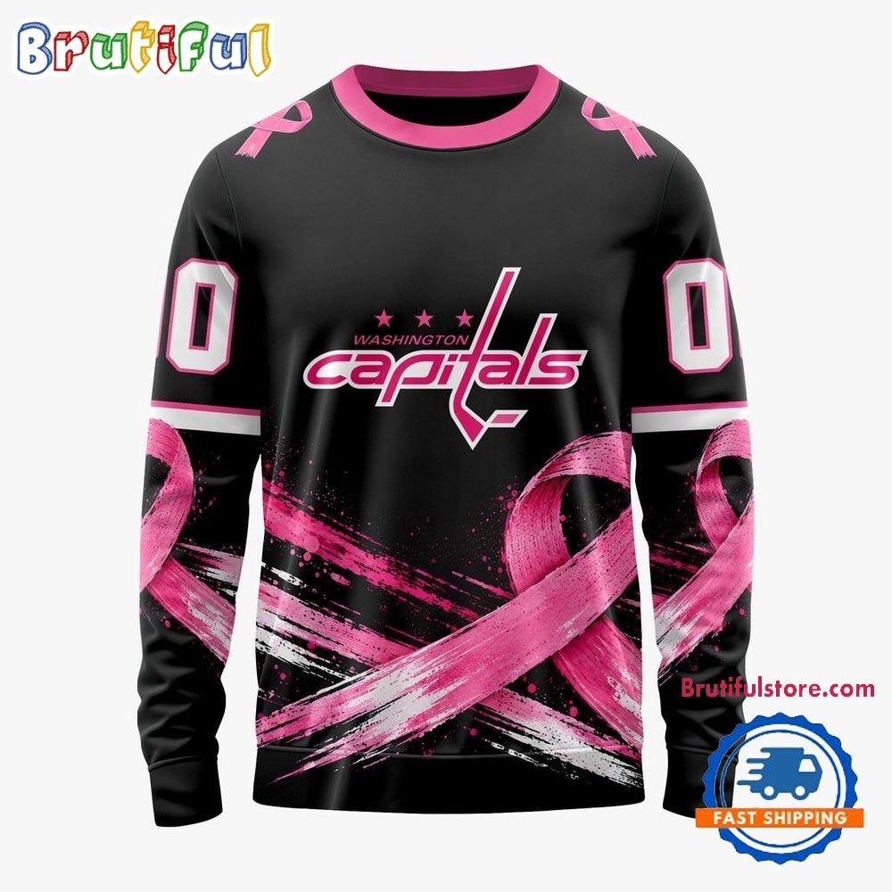 NHL Washington Capitals 2026 Hockey Pink Fights Breast Cancer Design Hoodie, TShirt, Sweatshirt