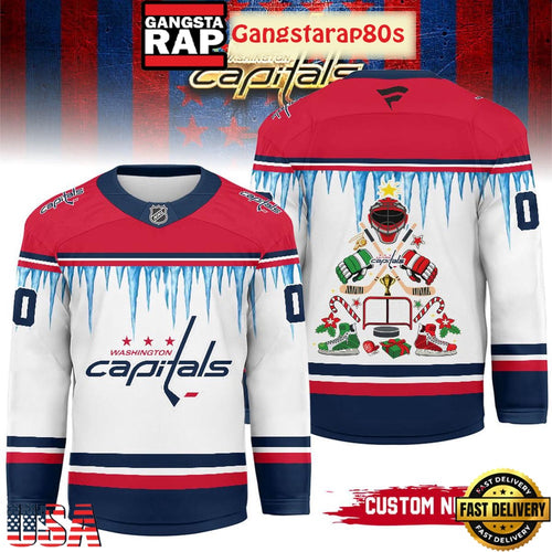 NHL Washington Capitals Christmas New 2025 Custom Number Hockey Jersey