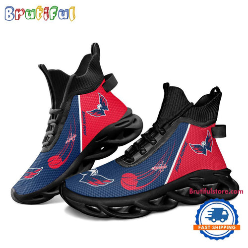 NHL Washington Capitals Custom Name High Top Max Soul Shoes, Hockey Team Design Shoes Sneaker