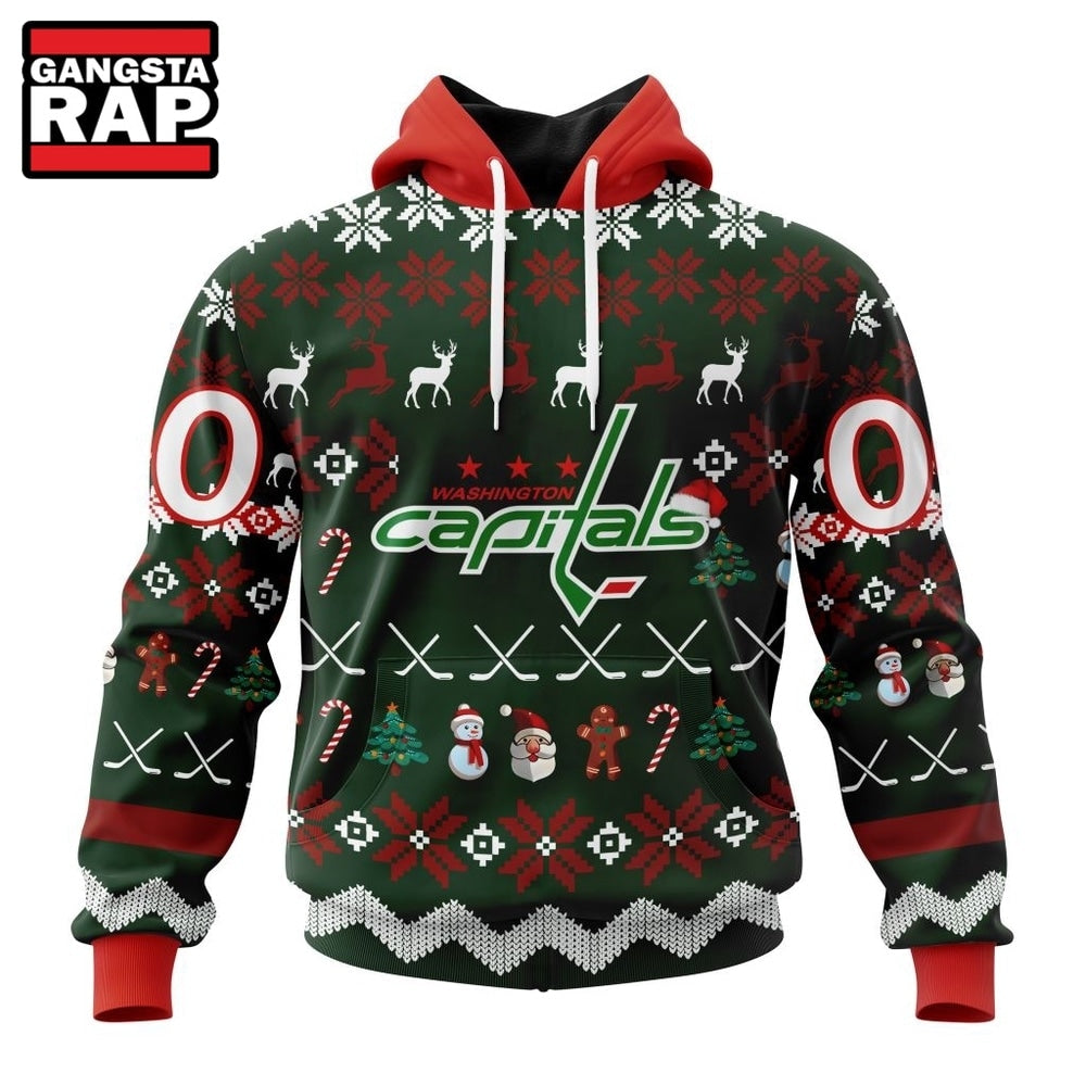 NHL Washington Capitals Hockey Christmas Is Coming 2026 Hoodie, Hoodie T-Shirt