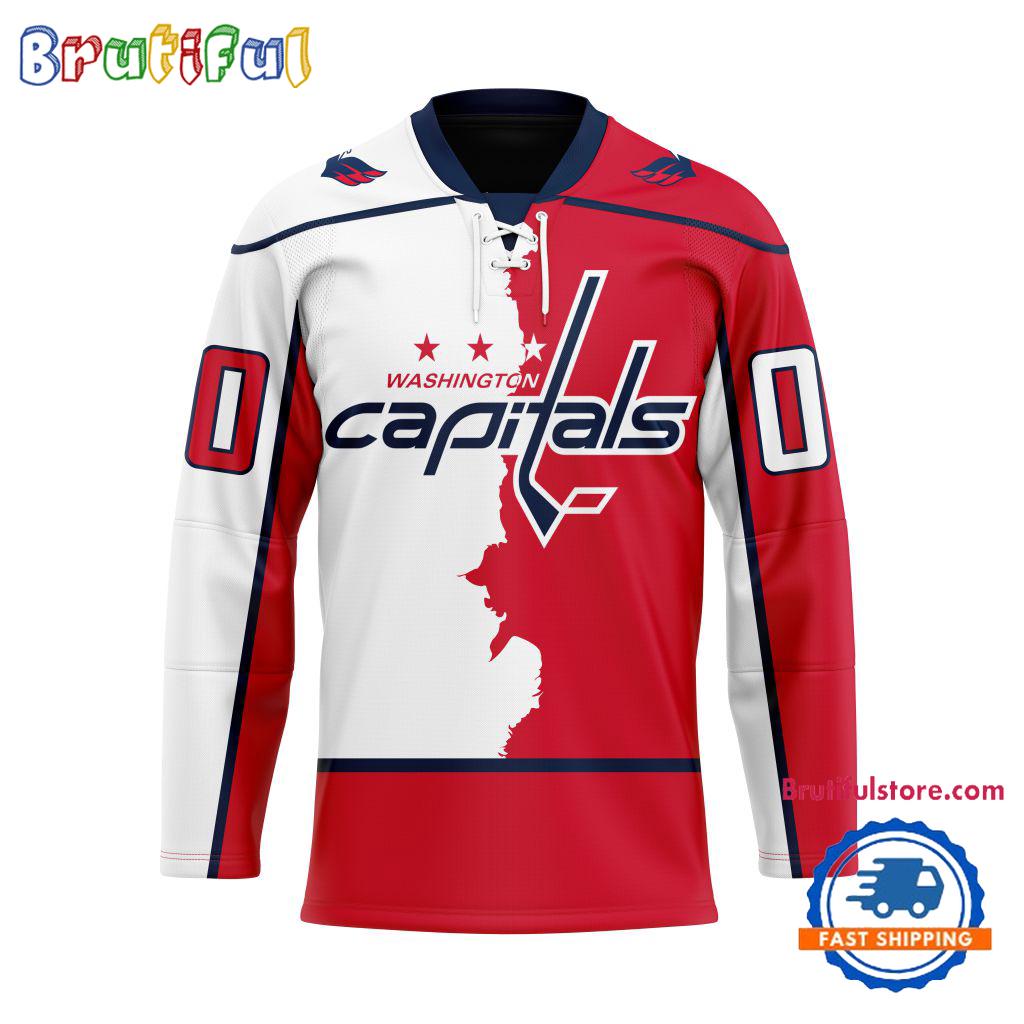 NHL Washington Capitals Home Mix Away New Design Hockey Jersey