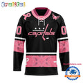 NHL Washington Capitals In October We Wear Pink Breast Cancer Design Hockey Jersey
