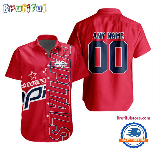 NHL Washington Capitals New Design Hawaiian Shirt, Hockey Team Button Shirt