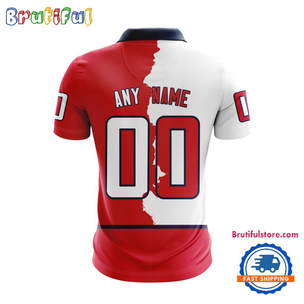 NHL Washington Capitals Personalize Home Mix Away Kits Polo Shirts
