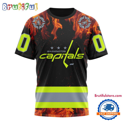 NHL Washington Capitals Special Honoring Firefighters Design T Shirt, Hoodie, Sweatshirt