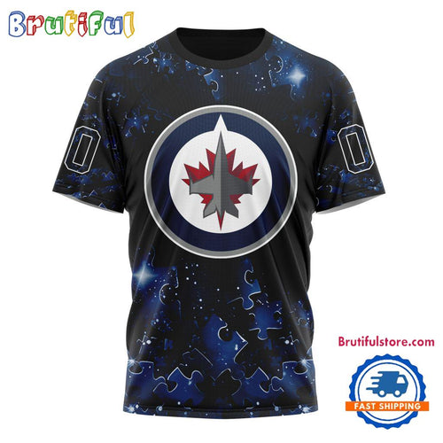 NHL Winnipeg Jets Autism Awareness Hockey New Design TShirt, Sweatshirt, Hoodie