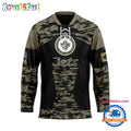 NHL Winnipeg Jets Custom Honoring Veterans Camo Hockey Jersey