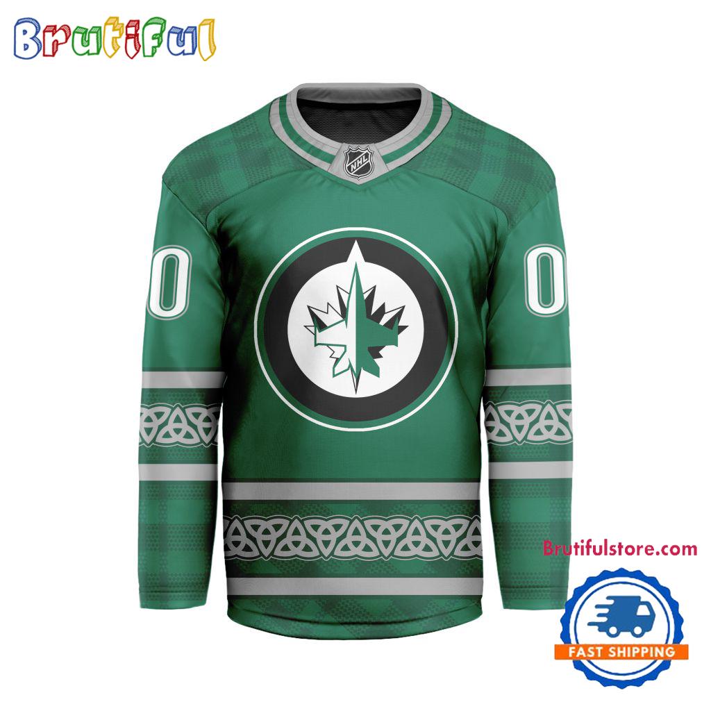 NHL Winnipeg Jets For St.Patrick’s Day Limited New Hockey Jersey