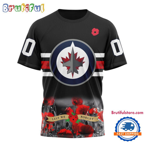 NHL Winnipeg Jets Hockey Special Remembrance Day TShirt, Hoodie, Sweatshirt