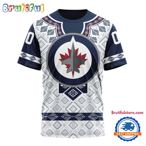 NHL Winnipeg Jets Hockey Team Native Heritage Design T Shirt, Hoodie, Sweatshirt