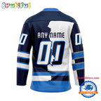NHL Winnipeg Jets Home Mix Away New Design Hockey Jersey
