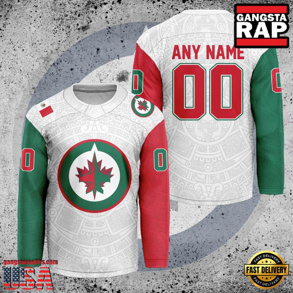 NHL Custom Name Number Winnipeg Jets New Design Hockey Jersey