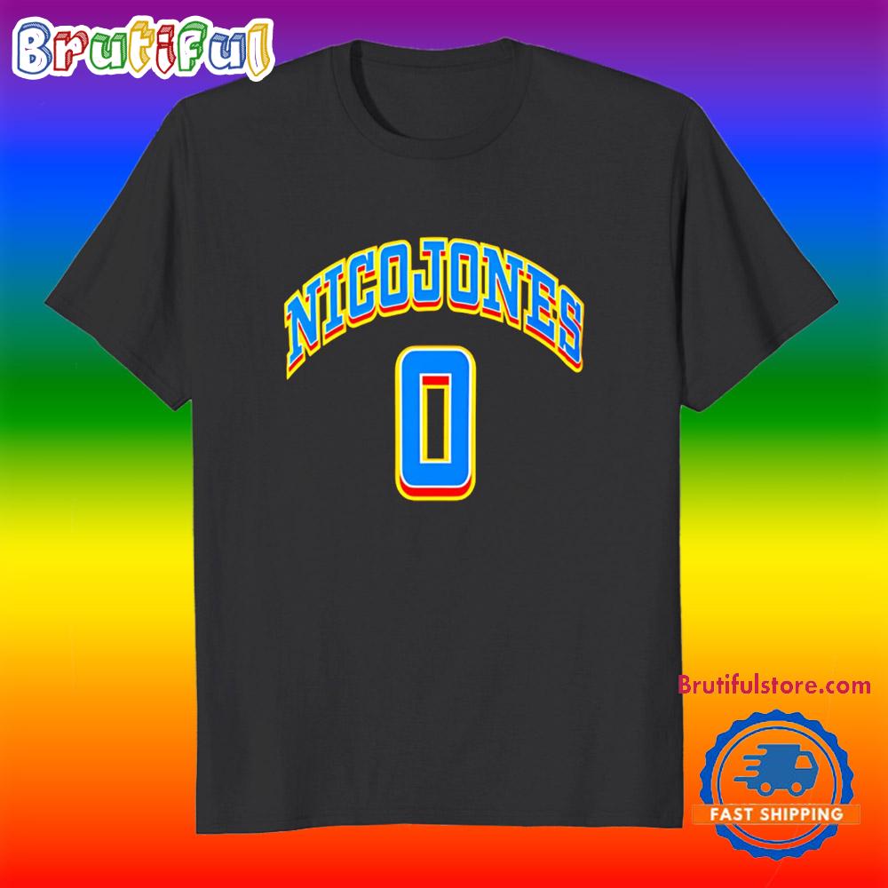 Nico Jones No 0 Number and Name T Shirt