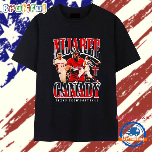 NiJaree Canady 24 Texas Tech Red Raiders softball graphic T Shirt