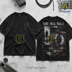 Nine Inch Nails Industrial Rock Black Mineral Wash Shirt