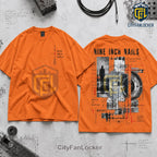 Nine Inch Nails Industrial Rock Black Mineral Wash Shirt