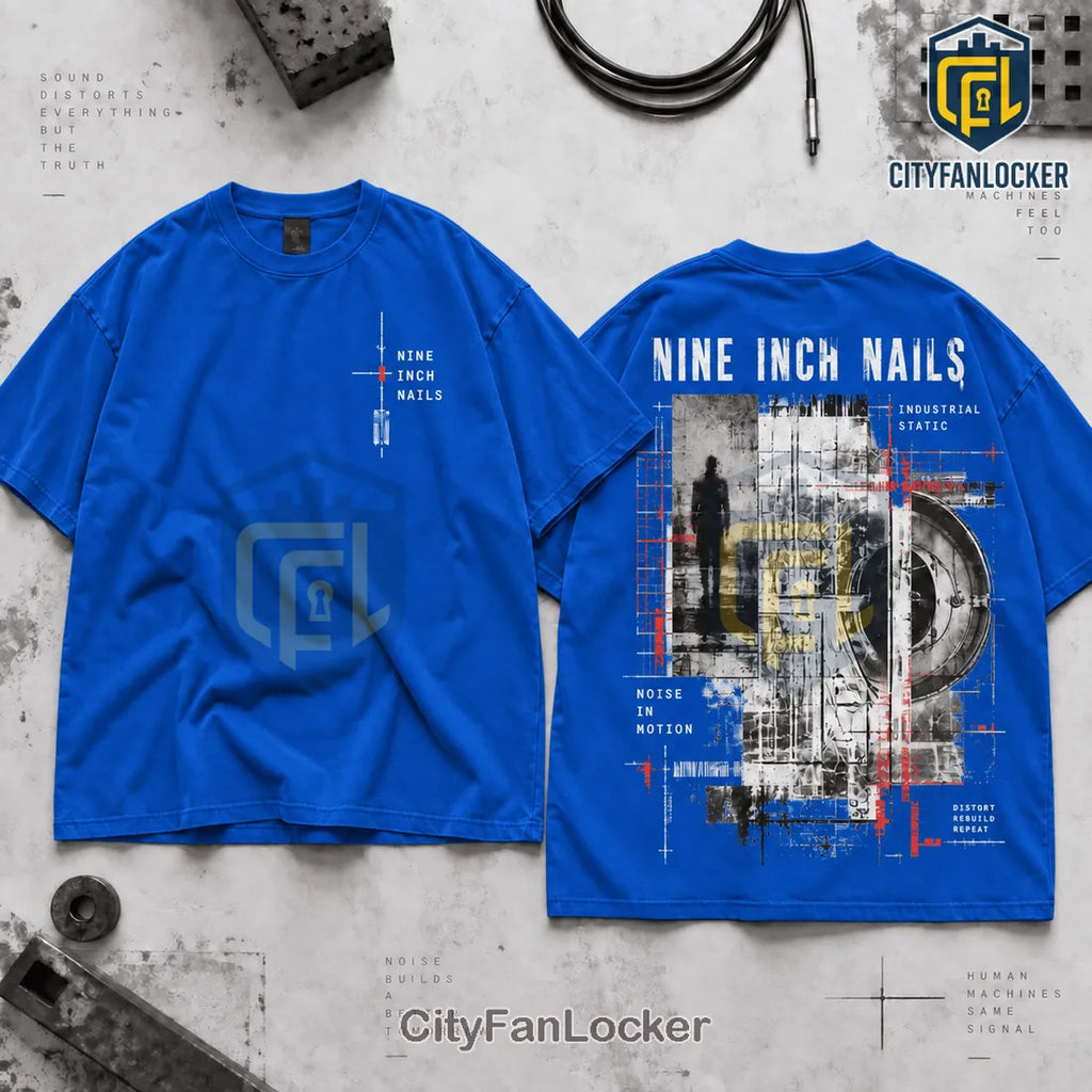 Nine Inch Nails Industrial Rock Black Mineral Wash Shirt