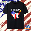No Kings In America Cat USA Protest Save Democracy T Shirt