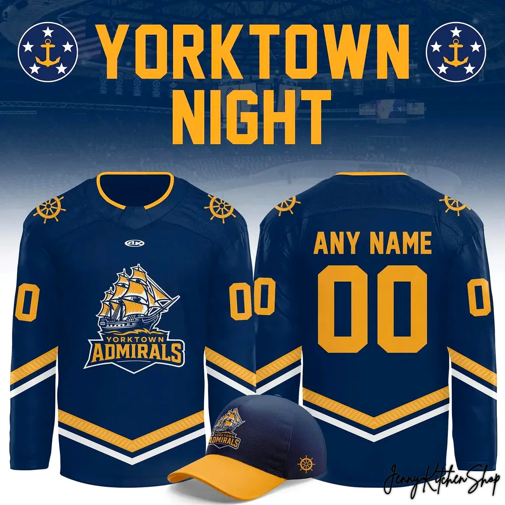 Norfolk Admirals Yorktown Night 2025-26 New Hockey Jersey