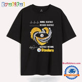 Normal Heartbeat Deceased Heartbeat Watching Pittsburgh Steelers Heart Diamond T Shirt