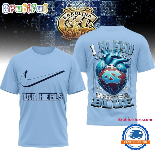North Carolina Tar Heels 2025 NCAA I Bleed Unisex 3D Shirt