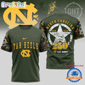 North Carolina Tar Heels 250 Years US Army Limited 3D Shirt