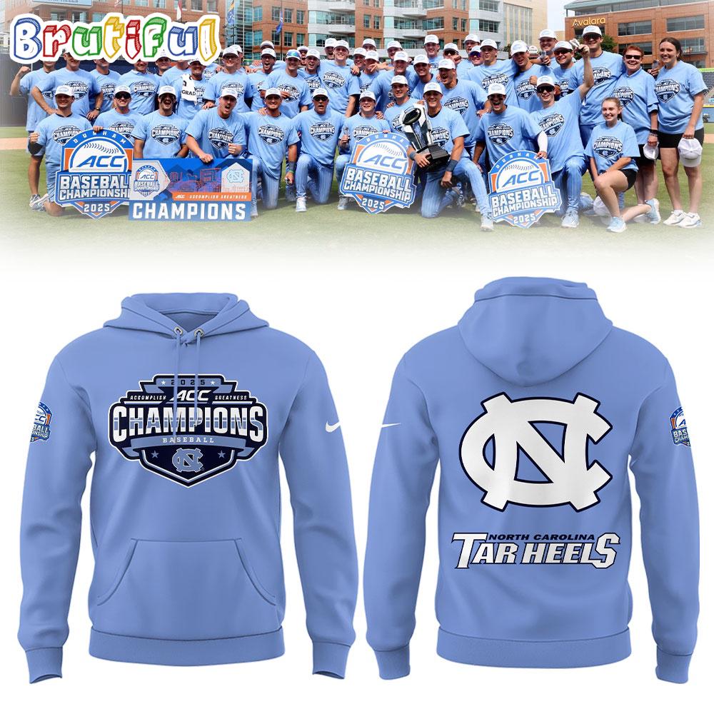 North Carolina Tar Heels Baseball 2025 ACC Baseball Champions Hoodie T-Shirt