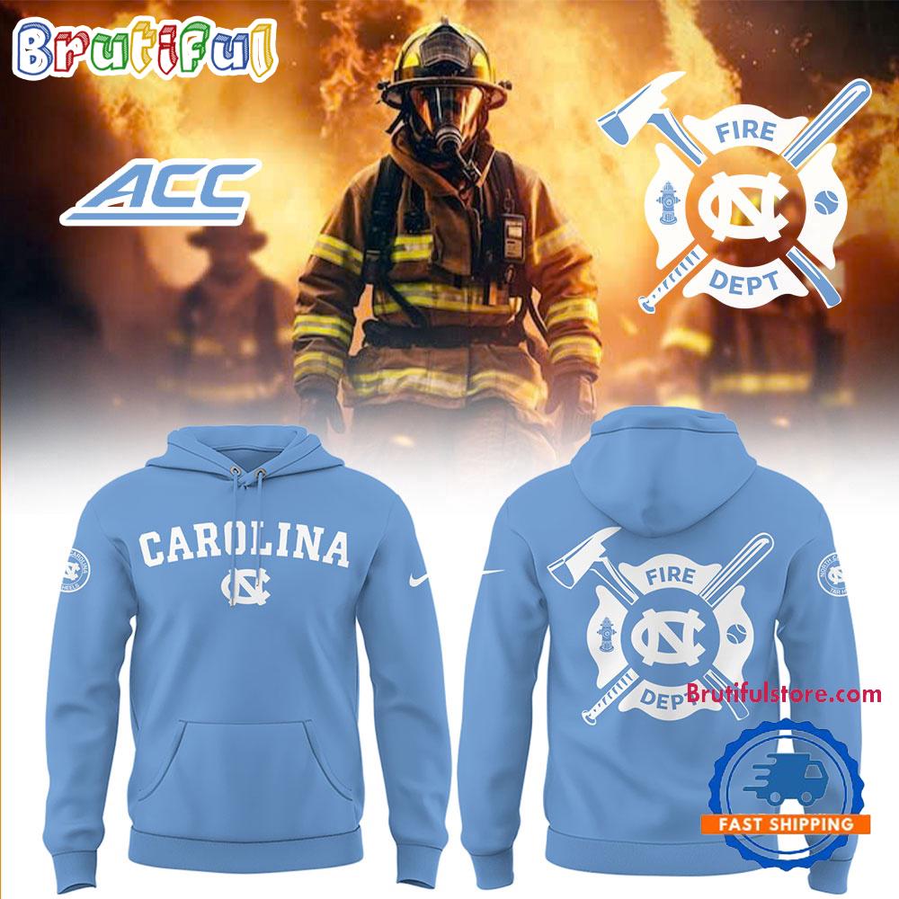North Carolina Tar Heels Baseball x Firefighter Appreciation Night Hoodie T-Shirt
