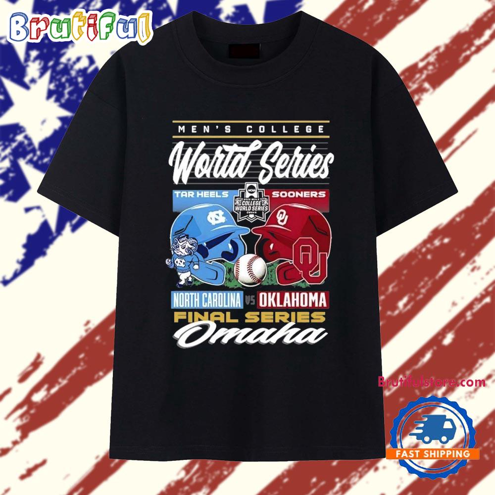 North Carolina Tar Heels vs Oklahoma Sooners 2026 College World Series Championship Matchup helmet T Shirt