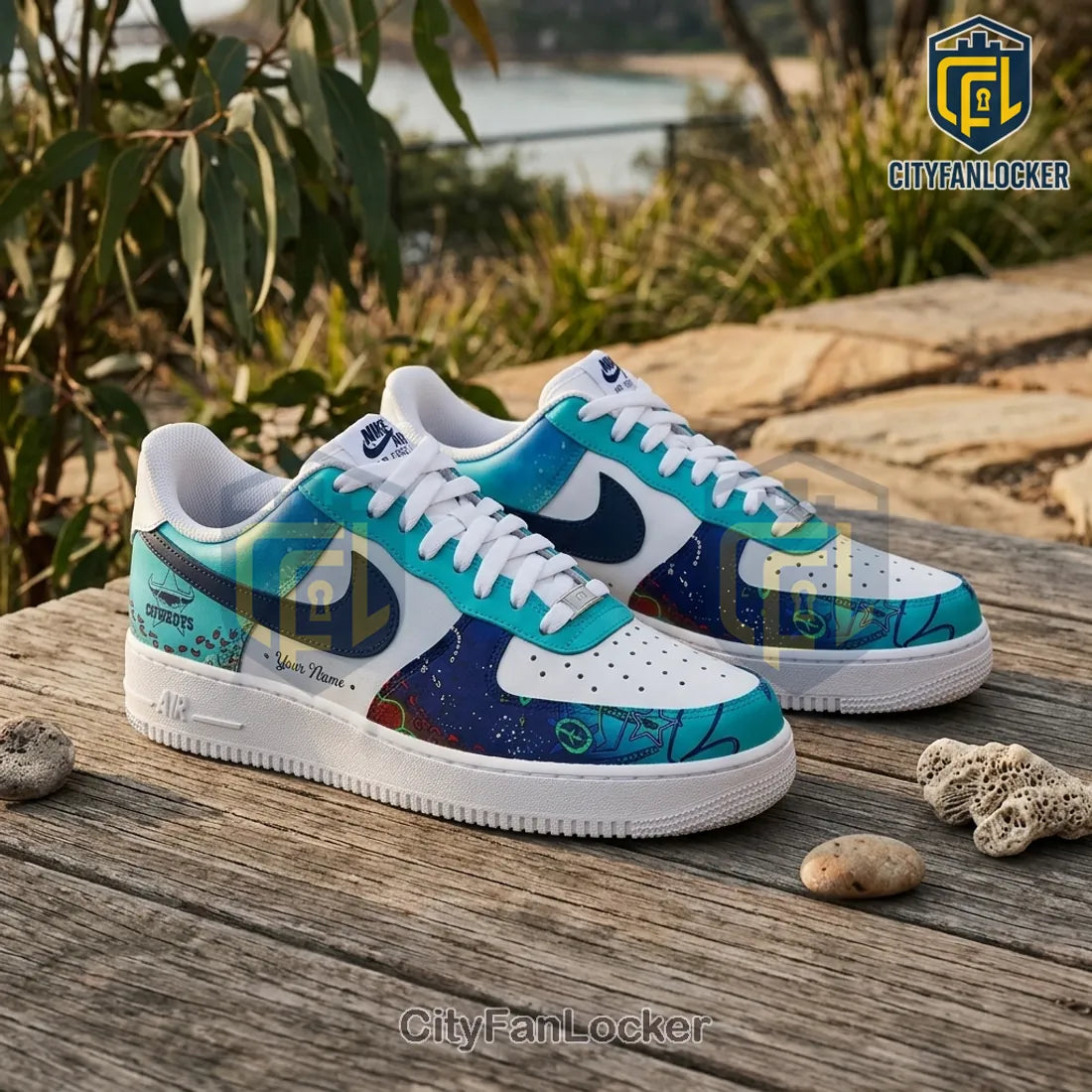 North Queensland Cowboys 2026 Indigenous Air Force 1 Sneakers