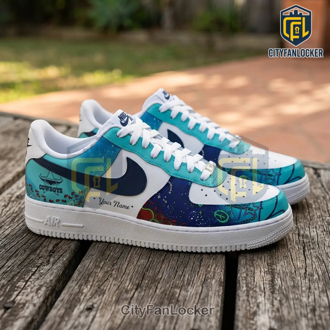 North Queensland Cowboys 2026 Indigenous Air Force 1 Sneakers