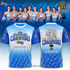 Northern Mystics 2026 ANZ Premiership Champions Blue T-Shirt