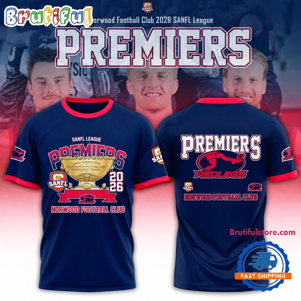 Norwood Redlegs Football Club 2026 SANFL Premiers Limited Edition Hoodie T-Shirt