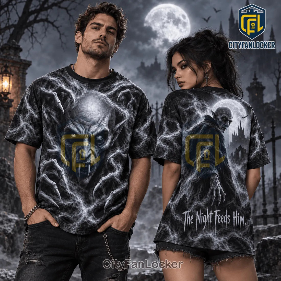 Nosferatu Count Orlok The Night Feeds Him Shirt