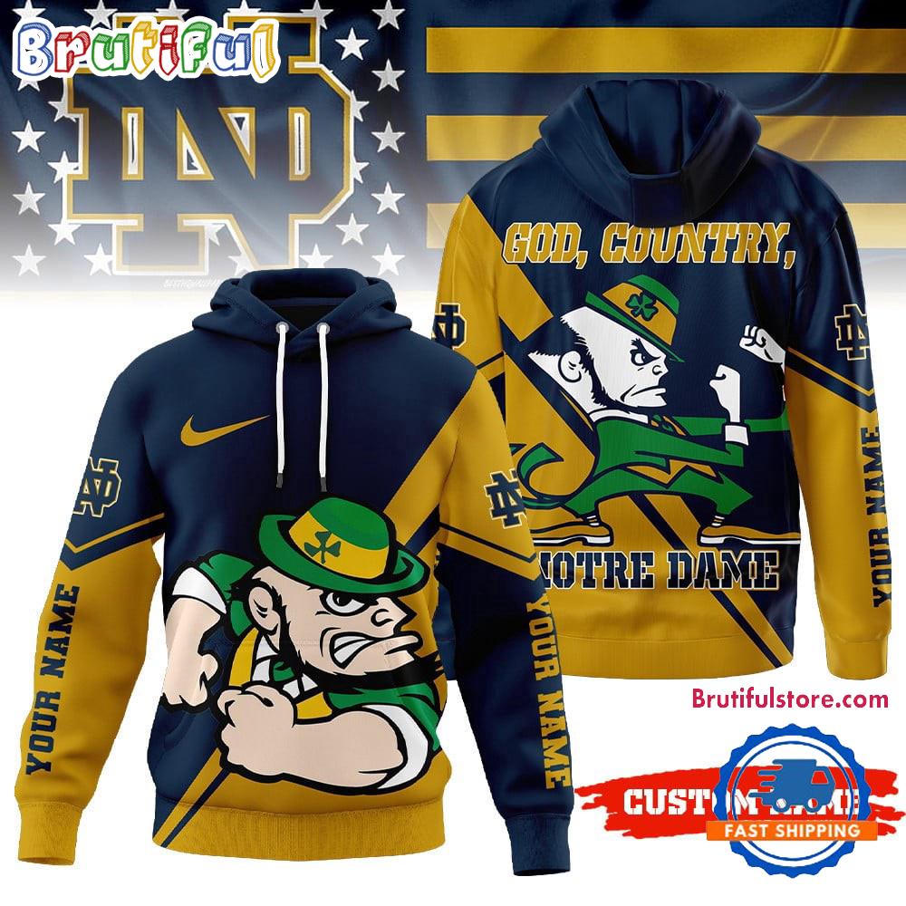 Notre Dame Fighting Irish 2025 NCAA Duo Color Personalized Hoodie