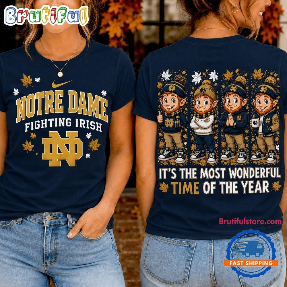 Notre Dame Fighting Irish 2026 NCAA Autumn Festive Cheer T Shirt