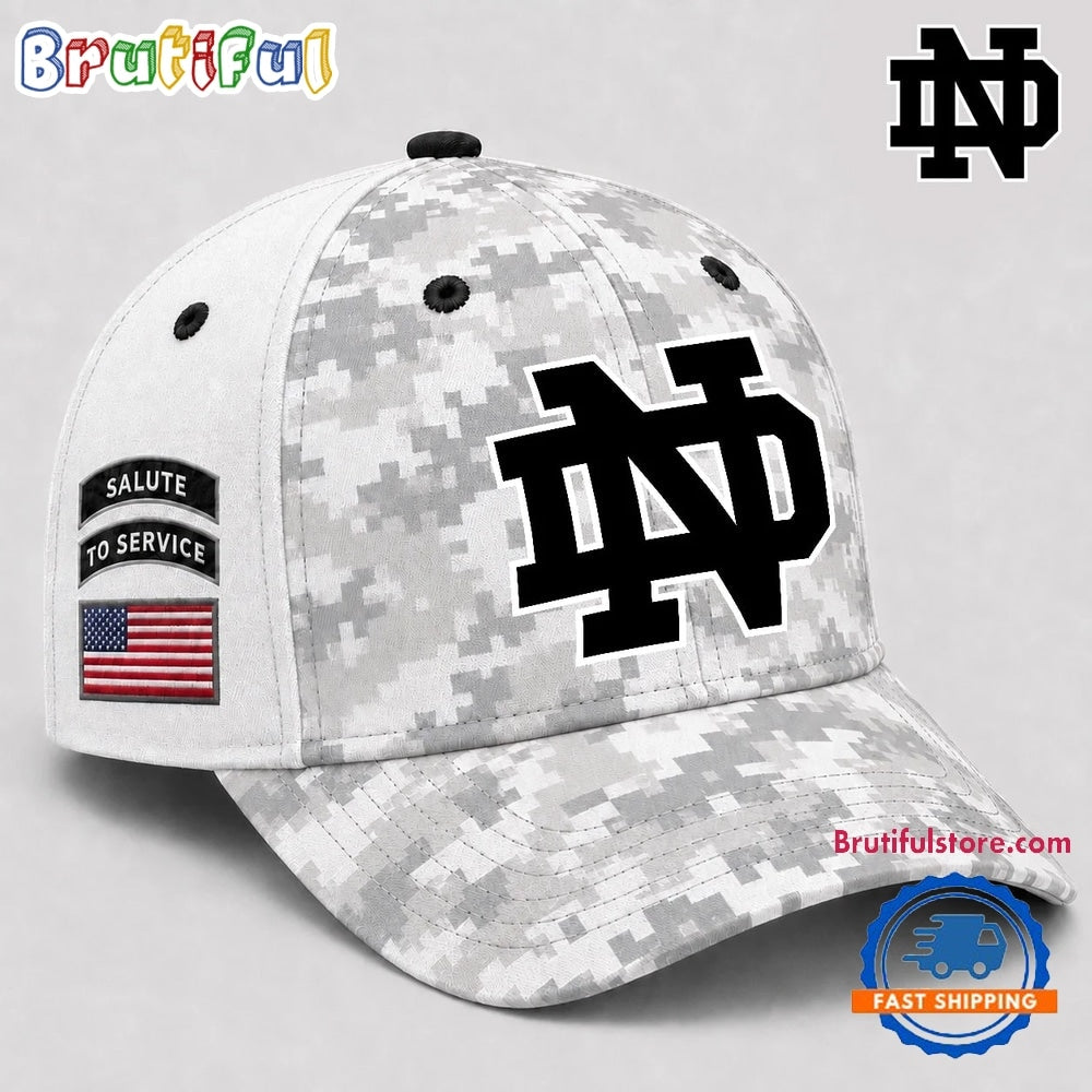 Notre Dame Fighting Irish 2026 NCAA Veterans Salute To Service Camo Classic Cap