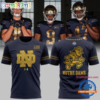 Notre Dame Fighting Irish 2026 Shamrock Series Metallic Hoodie T-Shirt