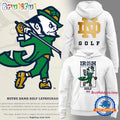 Notre Dame Fighting Irish Golf White Performance Hoodie T-Shirt