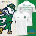 Notre Dame Fighting Irish Golf White Performance Polo Shirt