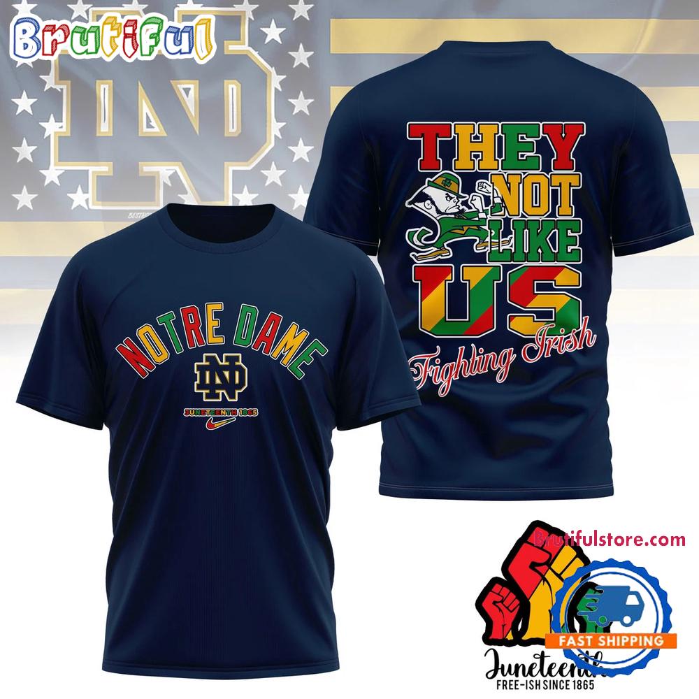 Notre Dame Fighting Irish Juneteenth Freedom Day 3D Shirt