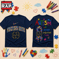 Notre Dame Fighting Irish NCAA Autism Awareness Puzzle Ribbon Hoodie T-Shirt