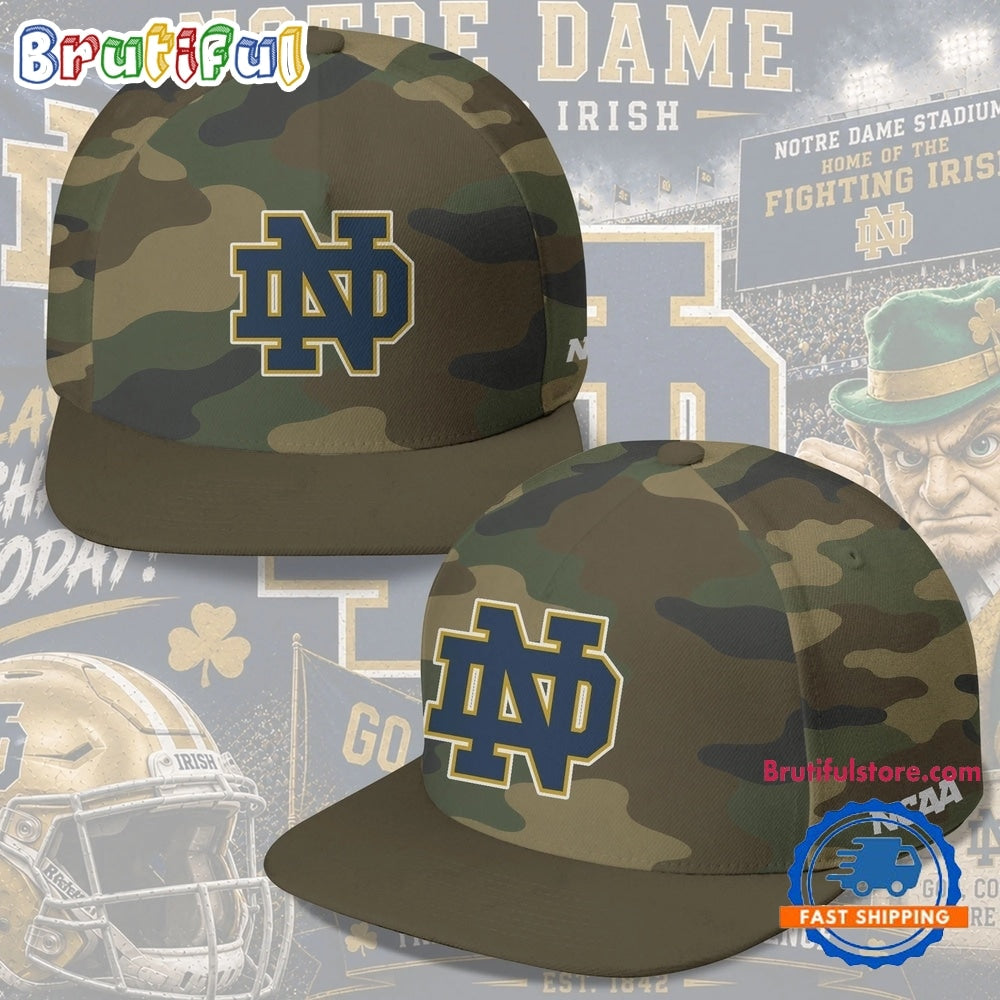 Notre Dame Fighting Irish NCAA Field Ops Camo Snapback Cap