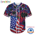 Notre Dame USA Flag Independence Day Baseball Jersey, Sport Team 4th of July Jersey