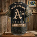 Oakland Athletics Camo Deer Hunting Baseball Jersey