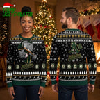Oakland Athletics Elephant Mascot Baseball Bat Ugly Christmas Sweater