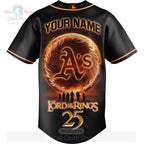 Oakland Athletics Lord of the Rings 25th Anniversary Custom Jersey
