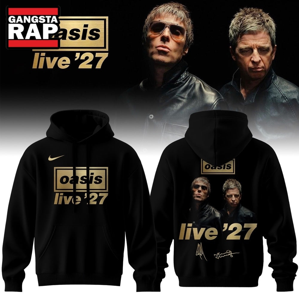 Oasis Live ’27 Limited Edition Signature Graphic Design Hoodie